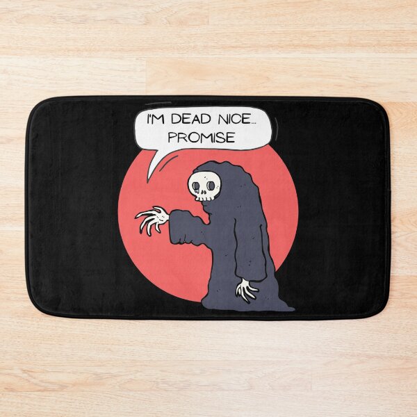 Item preview, I'm Dead Nice...Promise Cartoon Halloween Skeleton Grim Reaper designed and sold by chloeinca.