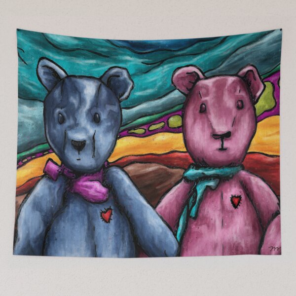 Item preview, Teddy bears art paint designed and sold by NadiaChevrel.