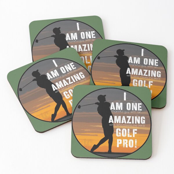 Item preview, Funny Golf Design, Thankful Guy With Amazing Wife Who Treats Me Like a Golf Pro designed and sold by LifeCrush.