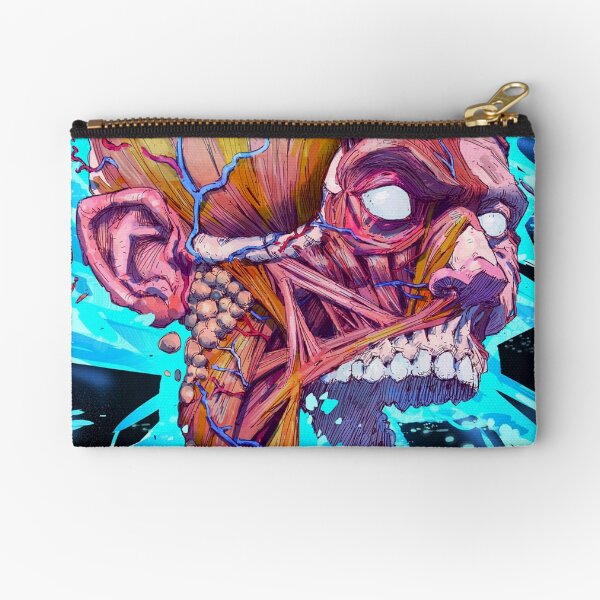 Rocking Skull Freeze Zipper Pouch