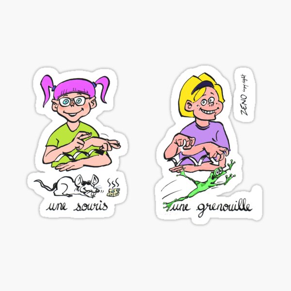 Vista previa del artículo con la obra «taza viaje souris grenouille», diseñado y vendido por zeno-cartoonist.