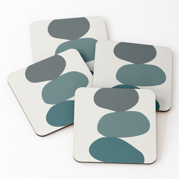 Item preview, Three Balancing Stones in Teal designed and sold by Teallady.