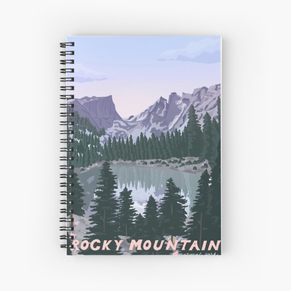 Item preview, Rocky Mountain National Park, Colorado Rockies, illustrated national parks, mountains designed and sold by marywilder.