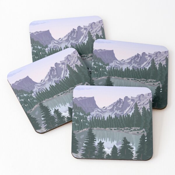 Item preview, Rocky Mountain National Park, Colorado Rockies, illustrated national parks, mountains designed and sold by marywilder.
