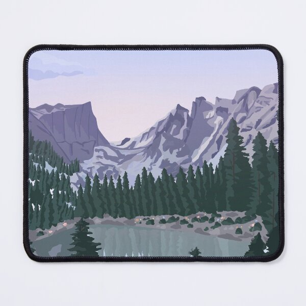 Item preview, Rocky Mountain National Park, Colorado Rockies, illustrated national parks, mountains designed and sold by marywilder.