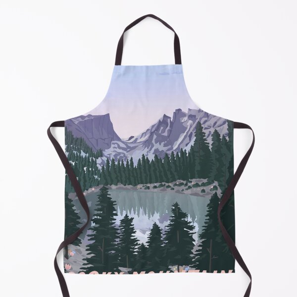 Item preview, Rocky Mountain National Park, Colorado Rockies, illustrated national parks, mountains designed and sold by marywilder.