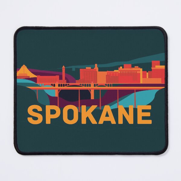 Item preview, Abstract Spokane Cityscape designed and sold by SkySlate.