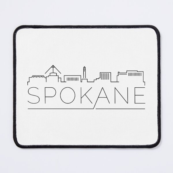 Item preview, City of Spokane Cityscape Line Art designed and sold by SkySlate.