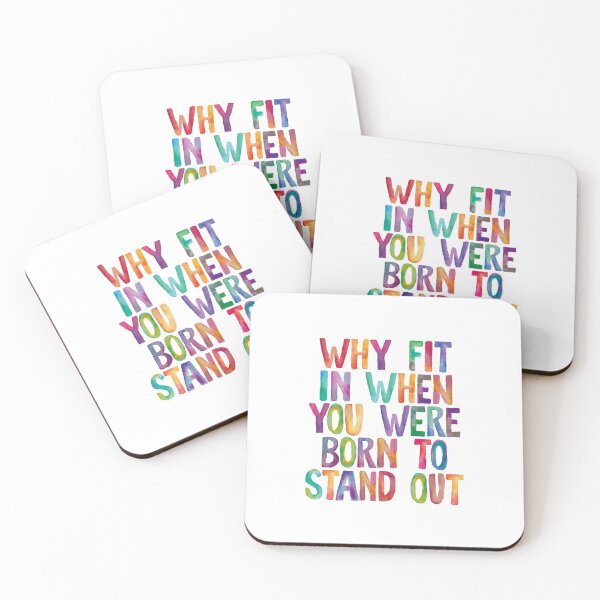 Item preview, Why Fit In When You Were Born to Stand Out designed and sold by MotivatedType.