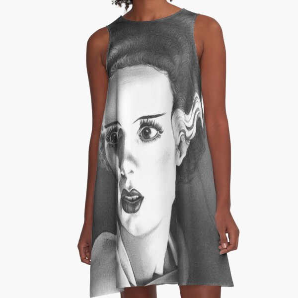 Artikel-Vorschau von Die Fankunst der Braut von Frankenstein, inspiriert von Elsa Lanchester, basierend auf meiner originalen handgezeichneten Graphitillustration, designt und verkauft von Francois Champagne-Limoges.