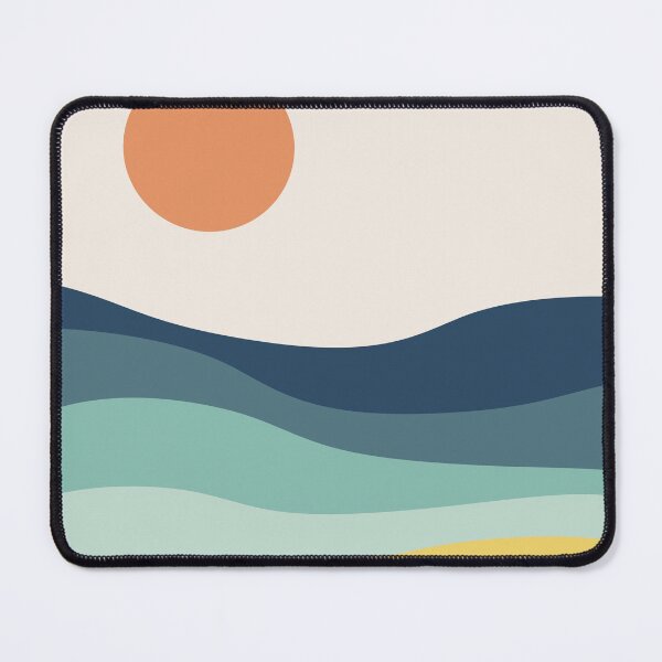 Item preview, Abstract landscape with sea and sun designed and sold by BattaAnastasia.