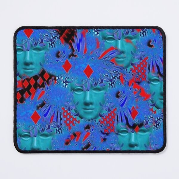 Item preview, SURREAL BLUE MASQUARDE PARTY MASK ABSTRACT RED ART designed and sold by sharlesart.