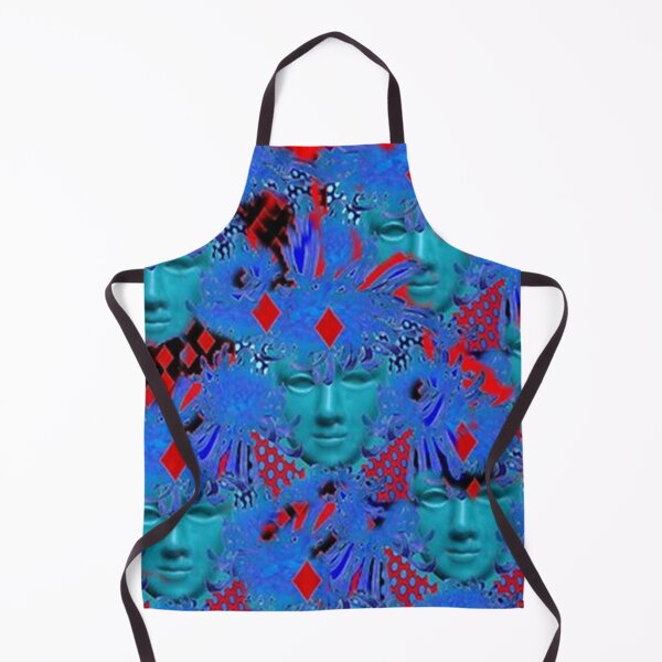 Item preview, SURREAL BLUE MASQUARDE PARTY MASK ABSTRACT RED ART designed and sold by sharlesart.