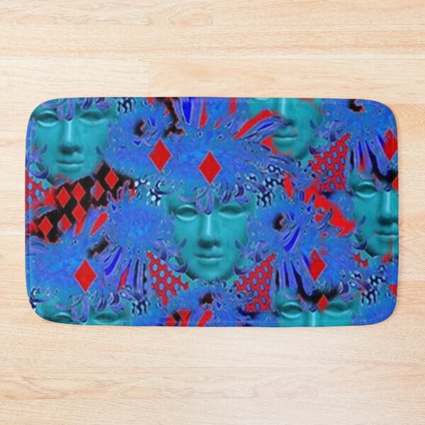 Item preview, SURREAL BLUE MASQUARDE PARTY MASK ABSTRACT RED ART designed and sold by sharlesart.