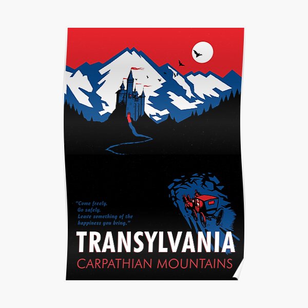 Dracula - Transylvanian Travel Poster Poster