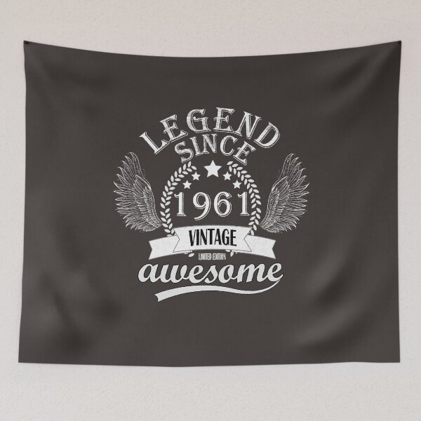 Item preview, Legend Since 1961 Limited Edition | Vintage Gift for 61th Birthday designed and sold by JooArtPrints  ★★★★★.