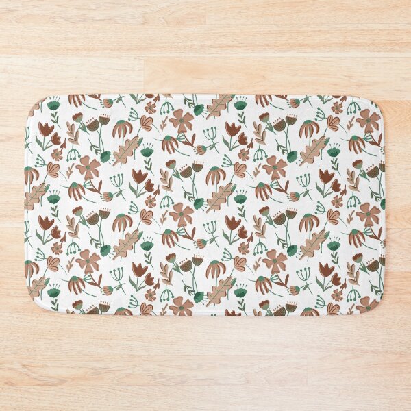 Item preview, Folksy floral in fall colors designed and sold by Quick Brown Fox Canada.