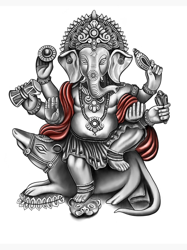 Sacred Ganesh Tattoo with Om Symbol