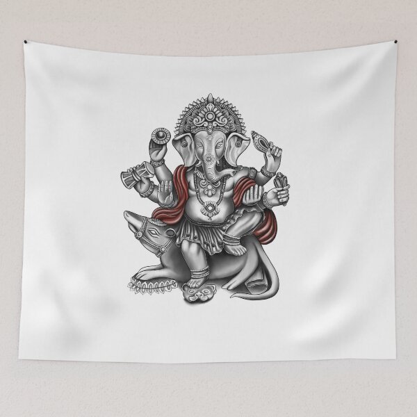 Item preview, Ganesh Chaturthi Happy Ganesha Tattoo Design designed and sold by Tyler Rosso.