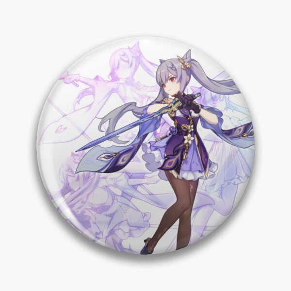Item preview, Keqing Genshin Impact Character Banner Graphic designed and sold by Klee K.