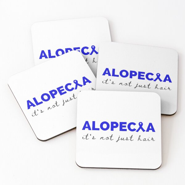 Item preview, Alopecia blue ribbon text design It's not just hair - Alopecia Awareness and Hair Loss Support designed and sold by Winning Alopecia.