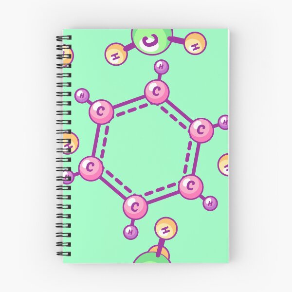 Item preview, Pattern with chemical elements. Benzene and Methane on a blue background. designed and sold by Victoria Kosheleva.