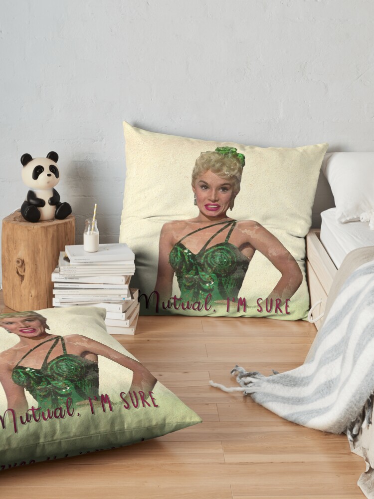 Alternate view of Mutual, I'm Sure - White Christmas Floor Pillow