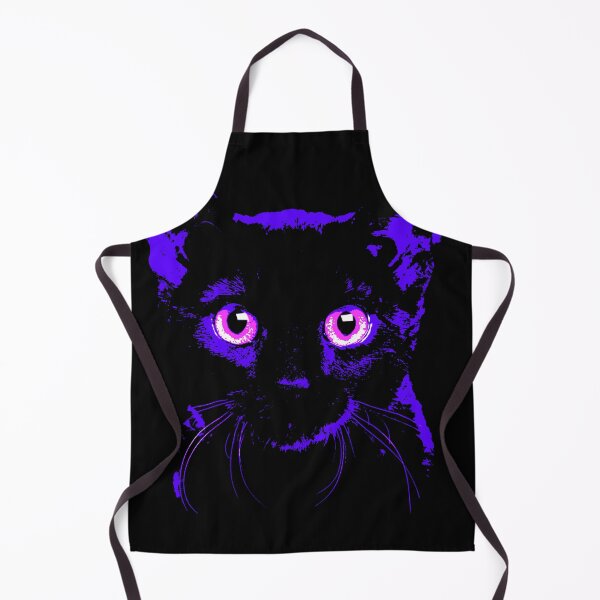 Item preview, Black Cat with Pink Eyes designed and sold by EmmiLooArt.