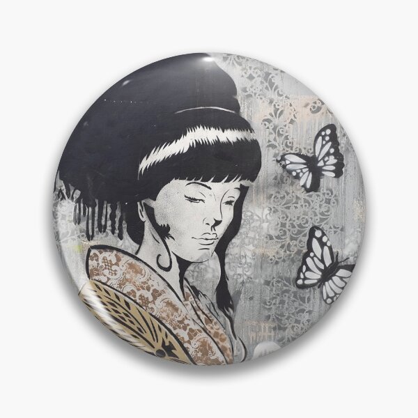 Item preview, Japanese girl and bird art and butterflies designed and sold by RafaelLima7.
