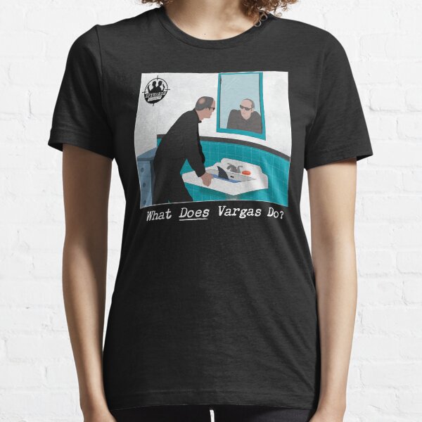 What Does Vargas Do? (Black) Essential T-Shirt