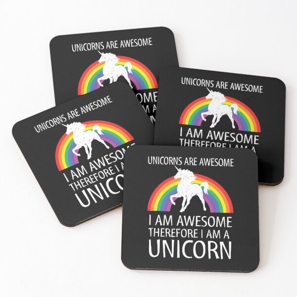 Item preview, Unicorns Are Awesome Therefore I am A Unicorn designed and sold by abowlofsoda.