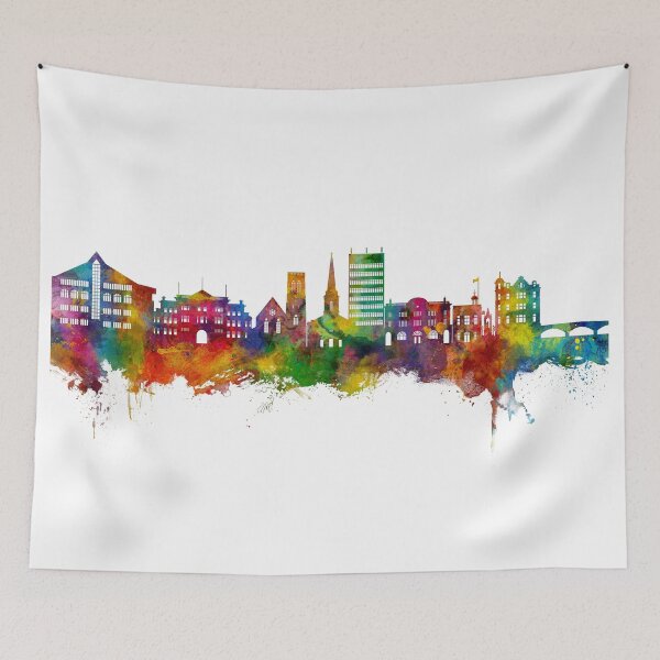 Item preview, Maidstone England Skyline designed and sold by ArtPrints.