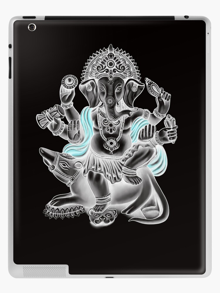 Art & Photos - Loving Ganesha: Black and White Ganesha Drawing