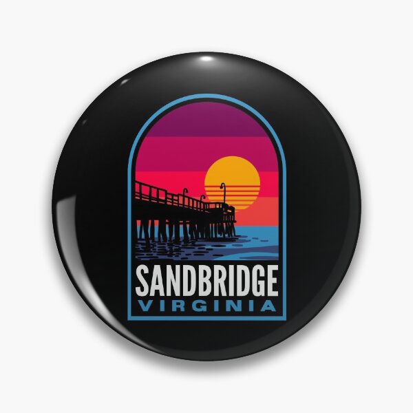 Artikelvorschau, Sandbridge Beach Virginia Retro Sonnenuntergang entworfen und verkauft von HalpinDesign.
