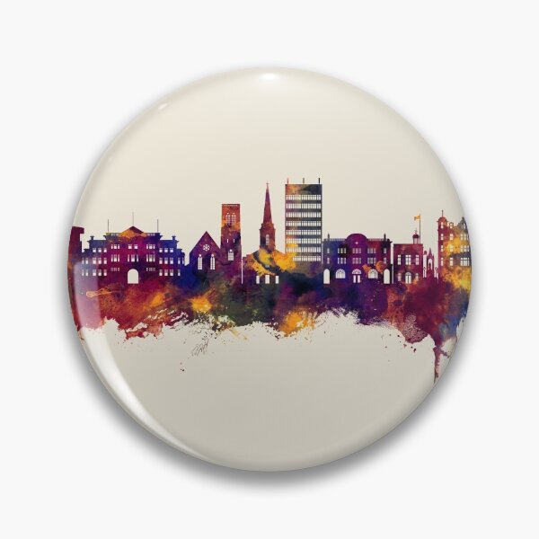 Aperçu de l'œuvre Maidstone England Skyline créée et vendue par ArtPrints.