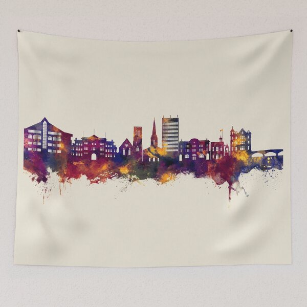 Item preview, Maidstone England Skyline designed and sold by ArtPrints.