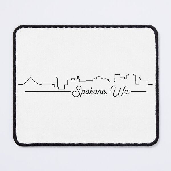 Item preview, Spokane Cityscape Line Art designed and sold by SkySlate.