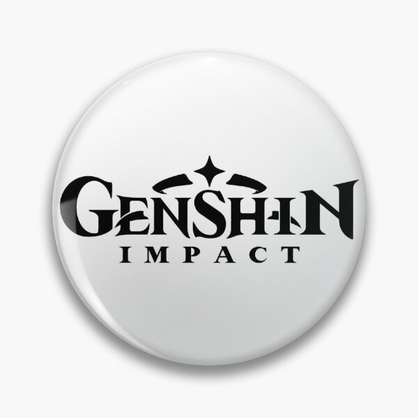 Item preview, Genshin Impact Black/White Logo designed and sold by Klee K.