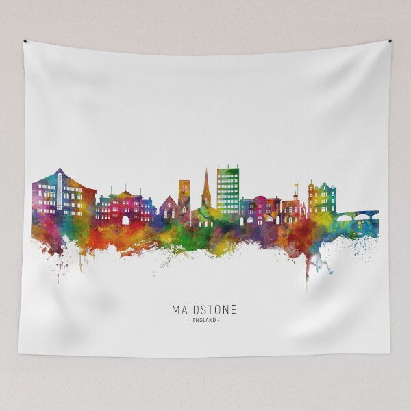 Item preview, Maidstone England Skyline designed and sold by ArtPrints.