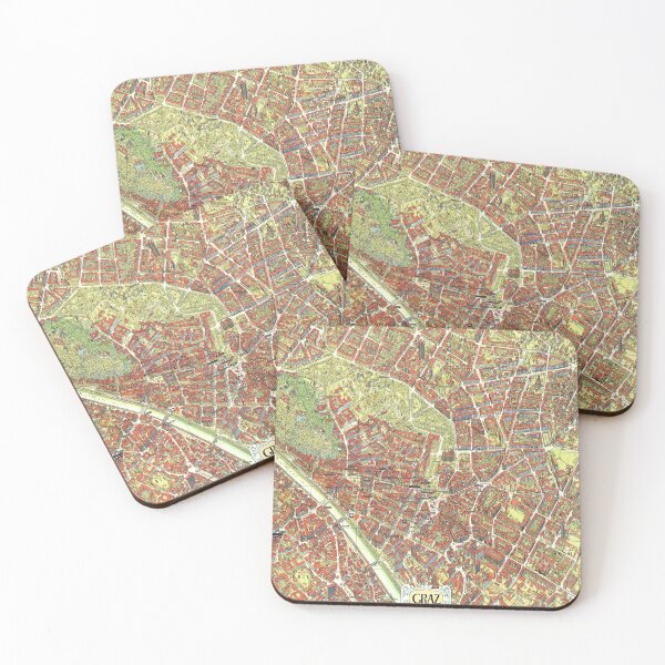 Item preview, Vintage Map of Graz, Austria designed and sold by Gin  Neko.