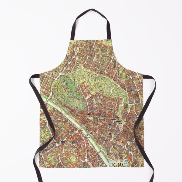 Item preview, Vintage Map of Graz, Austria designed and sold by Gin Neko.