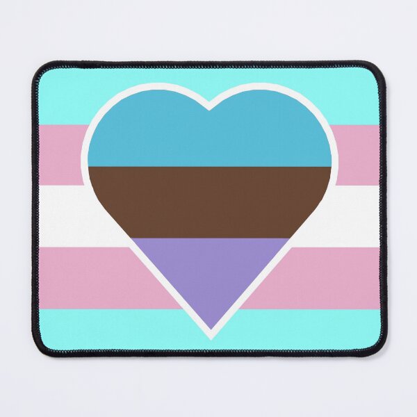 Item preview, Transgender Pride Flag with Androsexual/Androphilic Heart designed and sold by DisneyFanatic23.