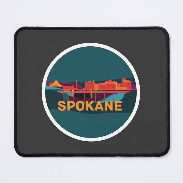 Item preview, Abstract Spokane Sticker designed and sold by SkySlate.
