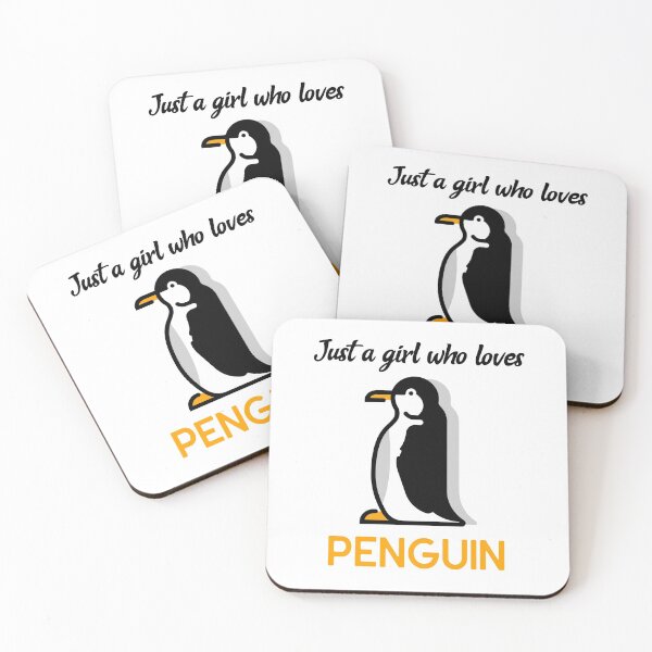 Aperçu de l'œuvre Juste une fille qui aime le pingouin. créée et vendue par DesignedBySnip.