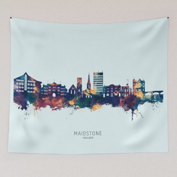 Item preview, Maidstone England Skyline designed and sold by ArtPrints.
