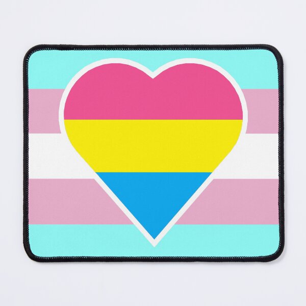 Item preview, Transgender Pride Flag with Pansexual/Panromantic Heart designed and sold by DisneyFanatic23.