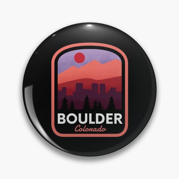 Artikelvorschau, Boulder Colorado Retro Mountain Sunset entworfen und verkauft von HalpinDesign.