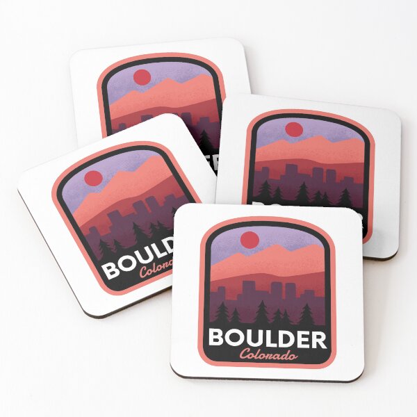 Item preview, Boulder Colorado Retro Mountain Sunset designed and sold by HalpinDesign.