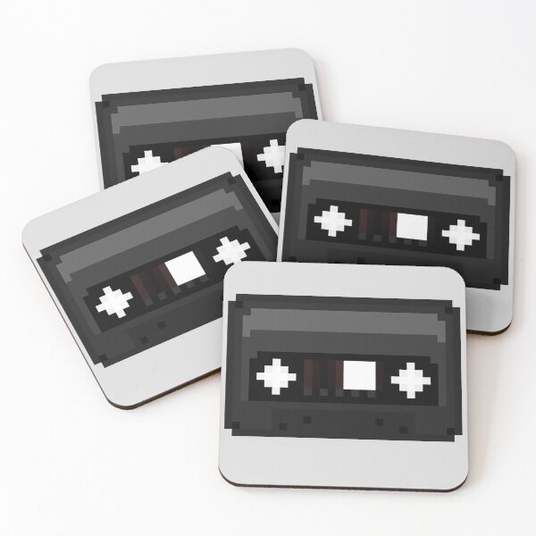 Item preview, Black Pixel Cassette Tape designed and sold by rin3d .