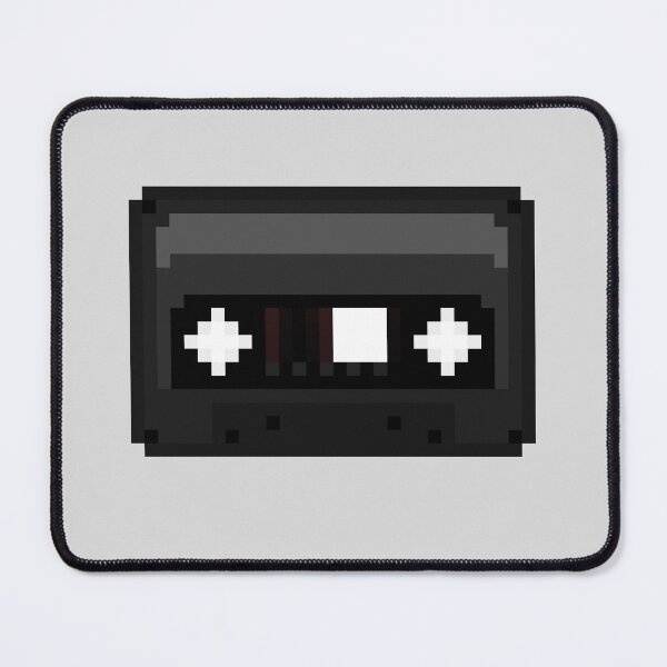 Item preview, Black Pixel Cassette Tape designed and sold by rin3d .